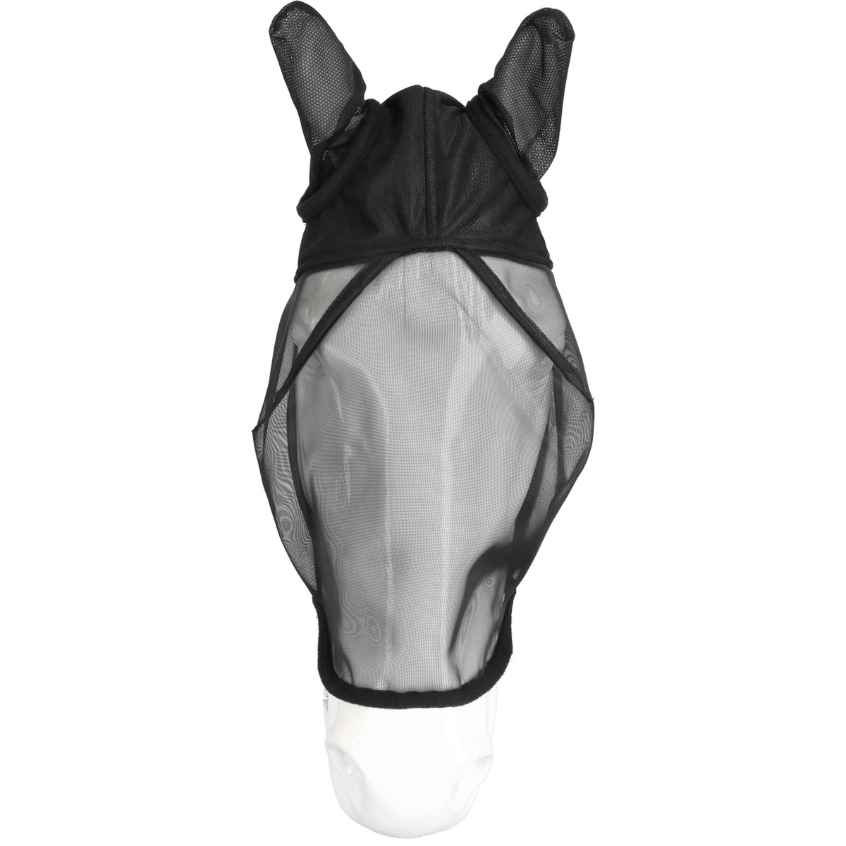 EQUITHÈME Masque Anti-Mouches Anatomic avec Protection UV Noir