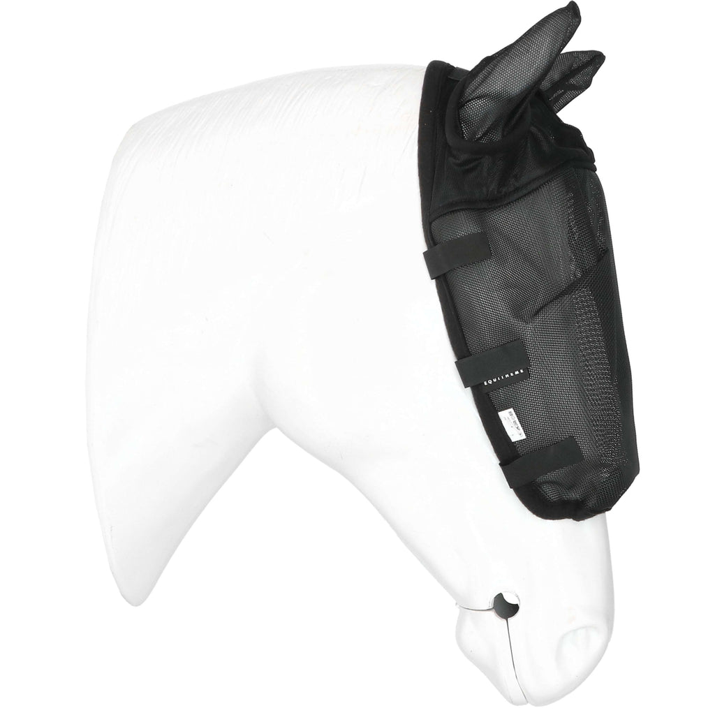 EQUITHÈME Licol Anti-Mouches avec Protection UV Noir