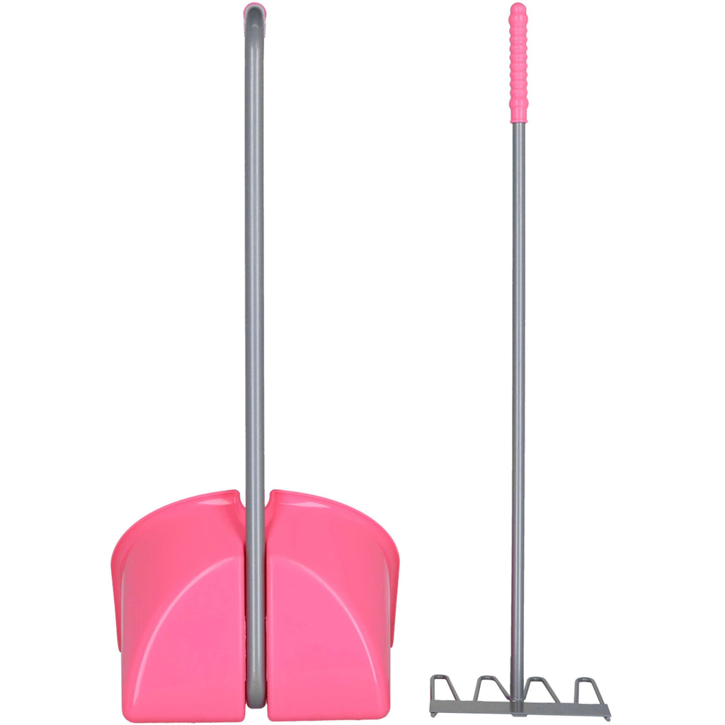 Kerbl Pelle et Râteau à Crottin Rose