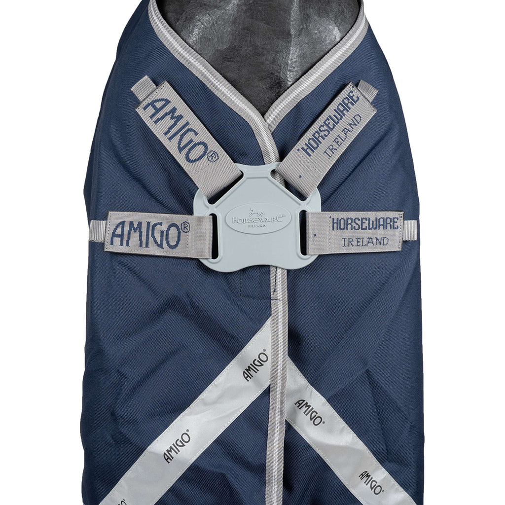 Amigo Turnout Rug FieldSafe Plus 1200D 250g Navy/Titanium Grey/Silver