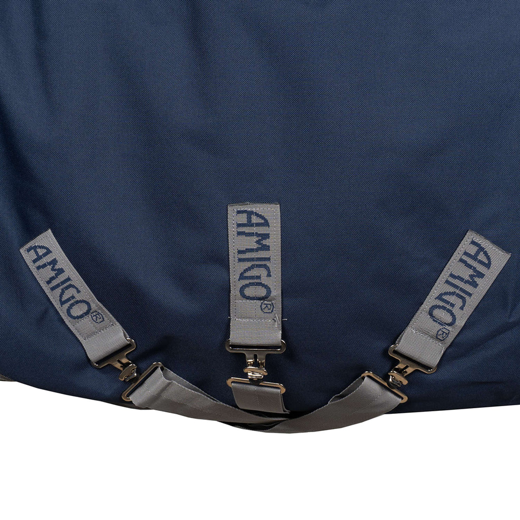 Amigo Turnout Rug FieldSafe Plus 1200D 250g Navy/Titanium Grey/Silver