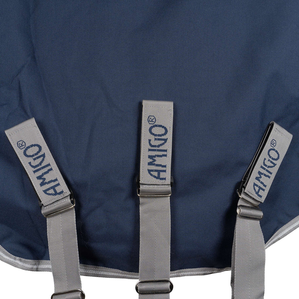 Amigo Turnout Rug FieldSafe Plus 1200D 250g Navy/Titanium Grey/Silver