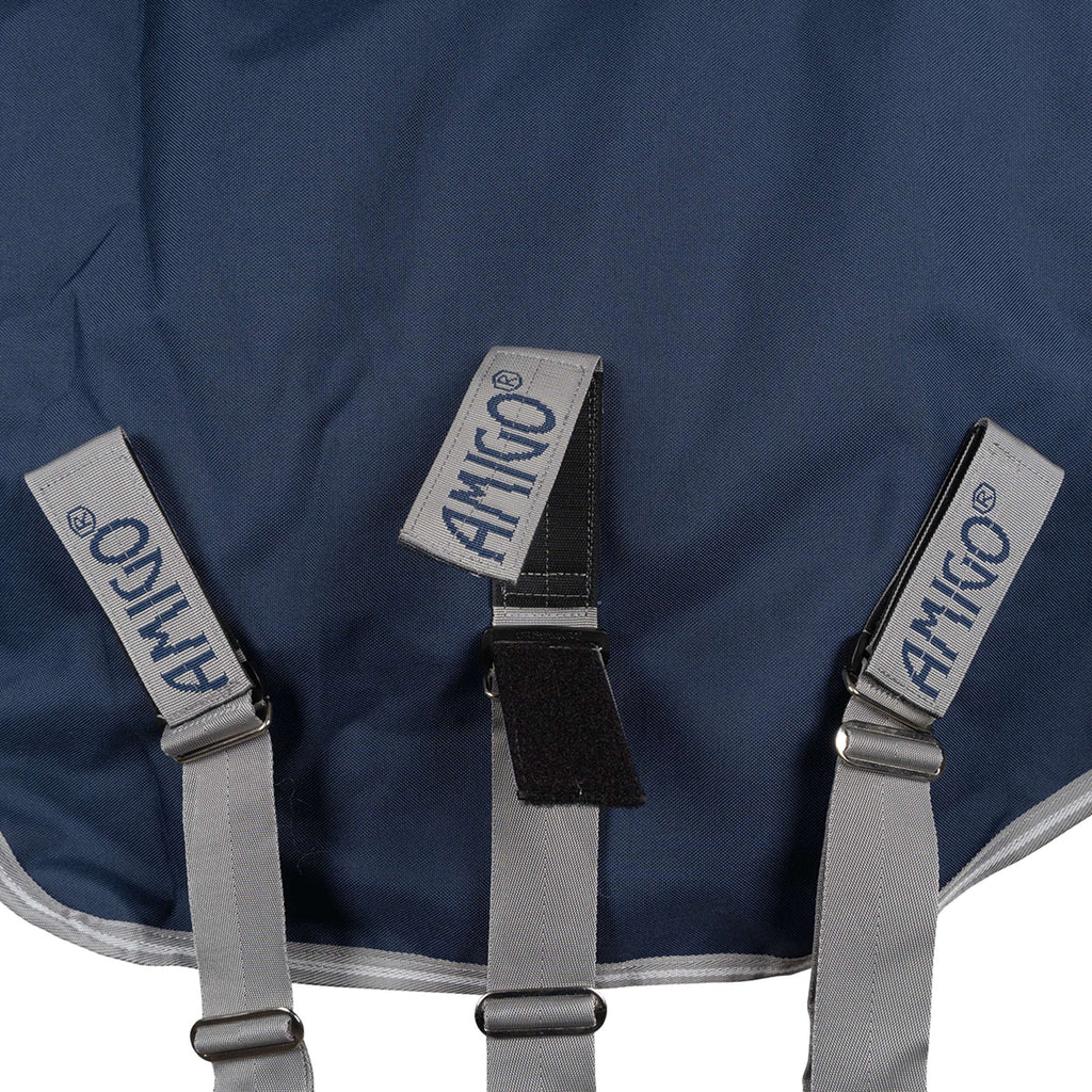Amigo Turnout Rug FieldSafe Plus 1200D 250g Navy/Titanium Grey/Silver