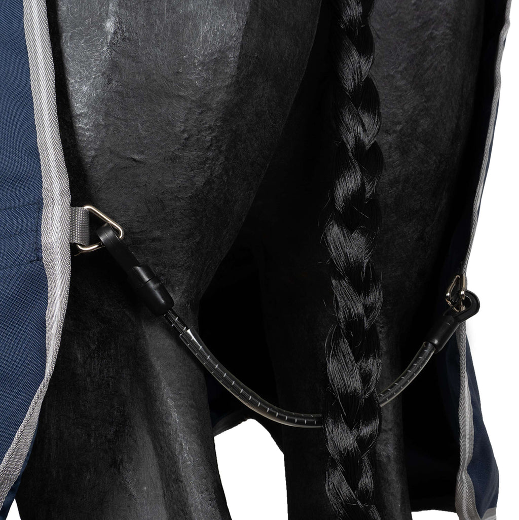 Amigo Turnout Rug FieldSafe Plus 1200D 250g Navy/Titanium Grey/Silver