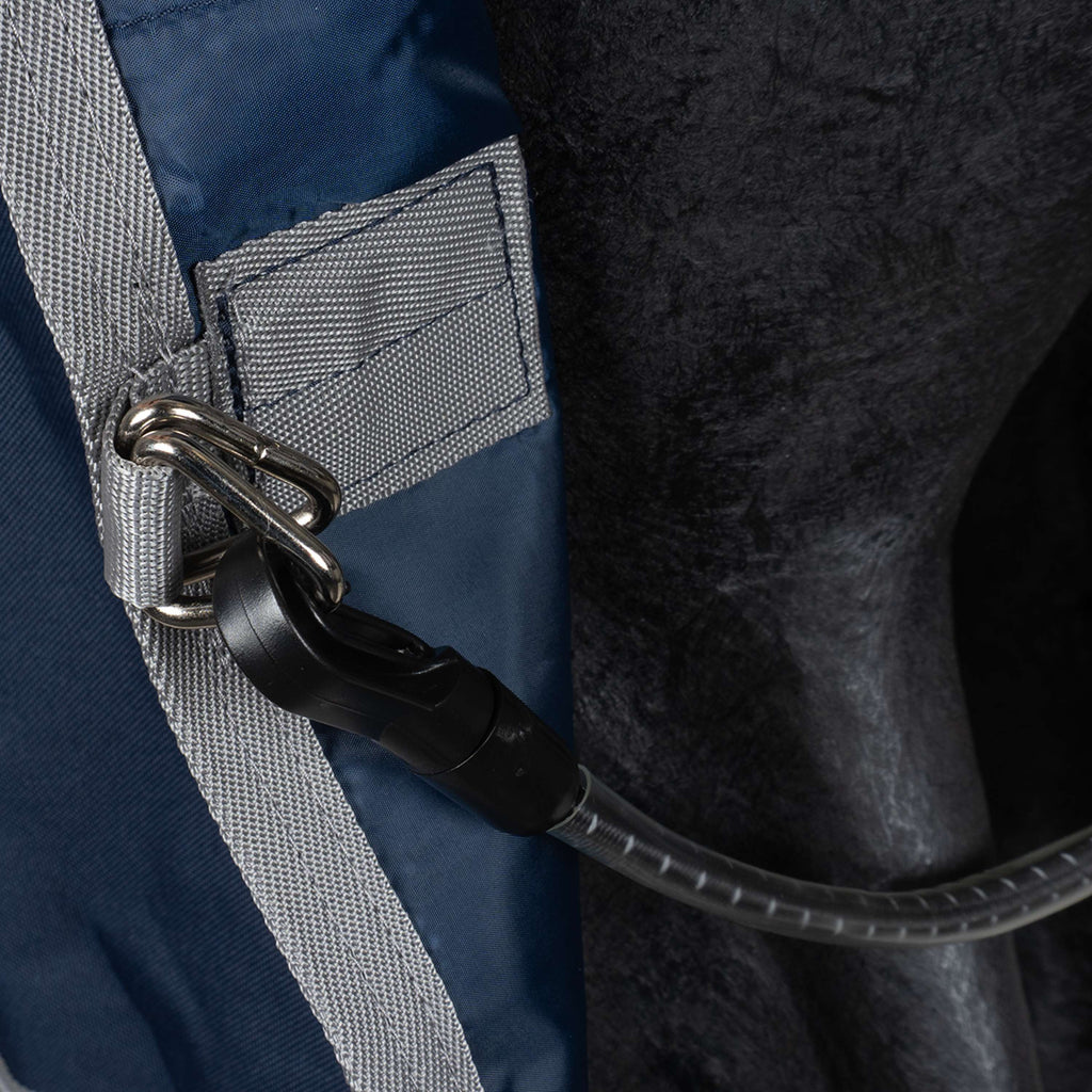 Amigo Turnout Rug FieldSafe Plus 1200D 250g Navy/Titanium Grey/Silver