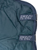 Amigo Couvre-Cou Ripstip Insulator Stable 200g Dynasty Green/Navy/Silver