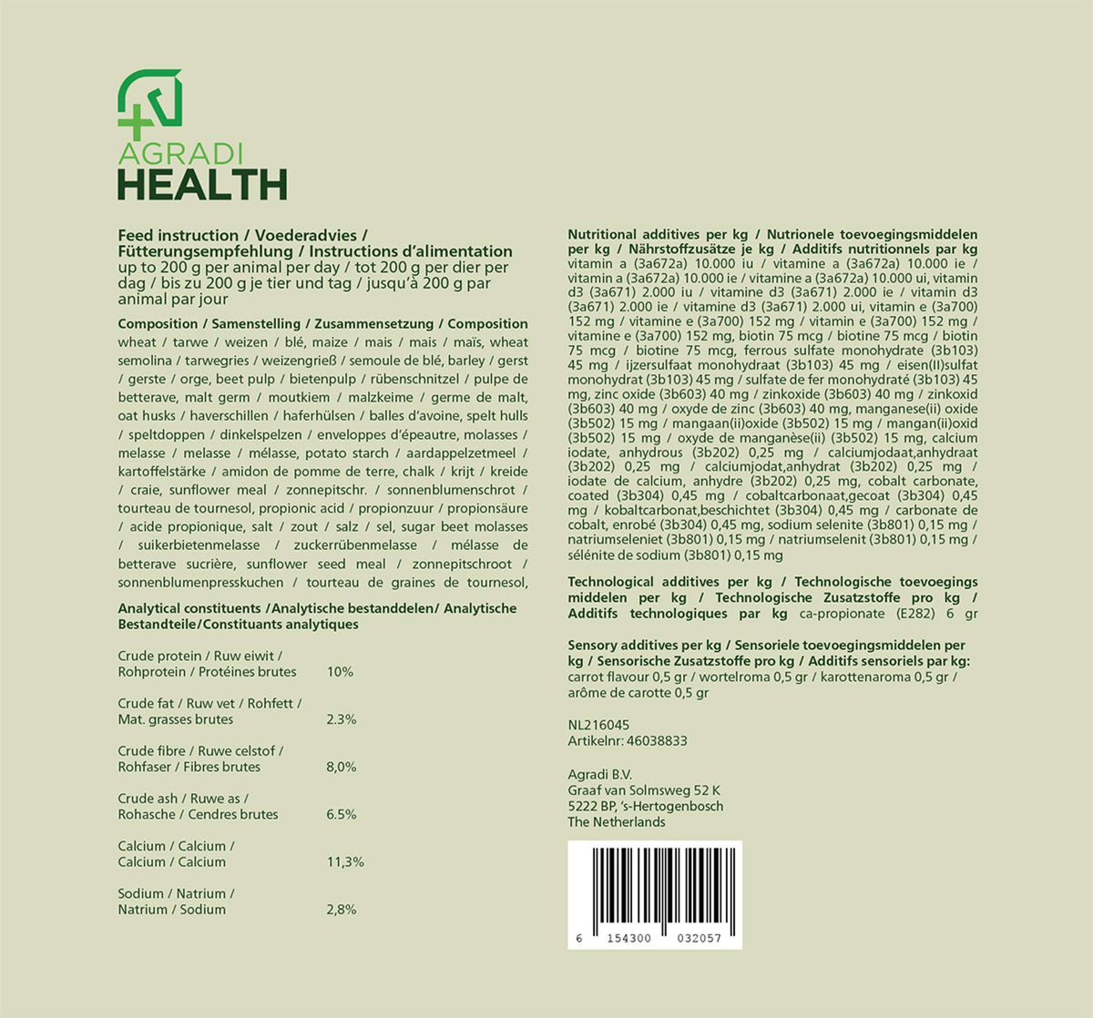 Agradi Horse Croquette de Récompense Carotte