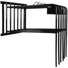 Agradi Horse Râtelier pour Couverture pour 6 Couvertures Metal S Noir
