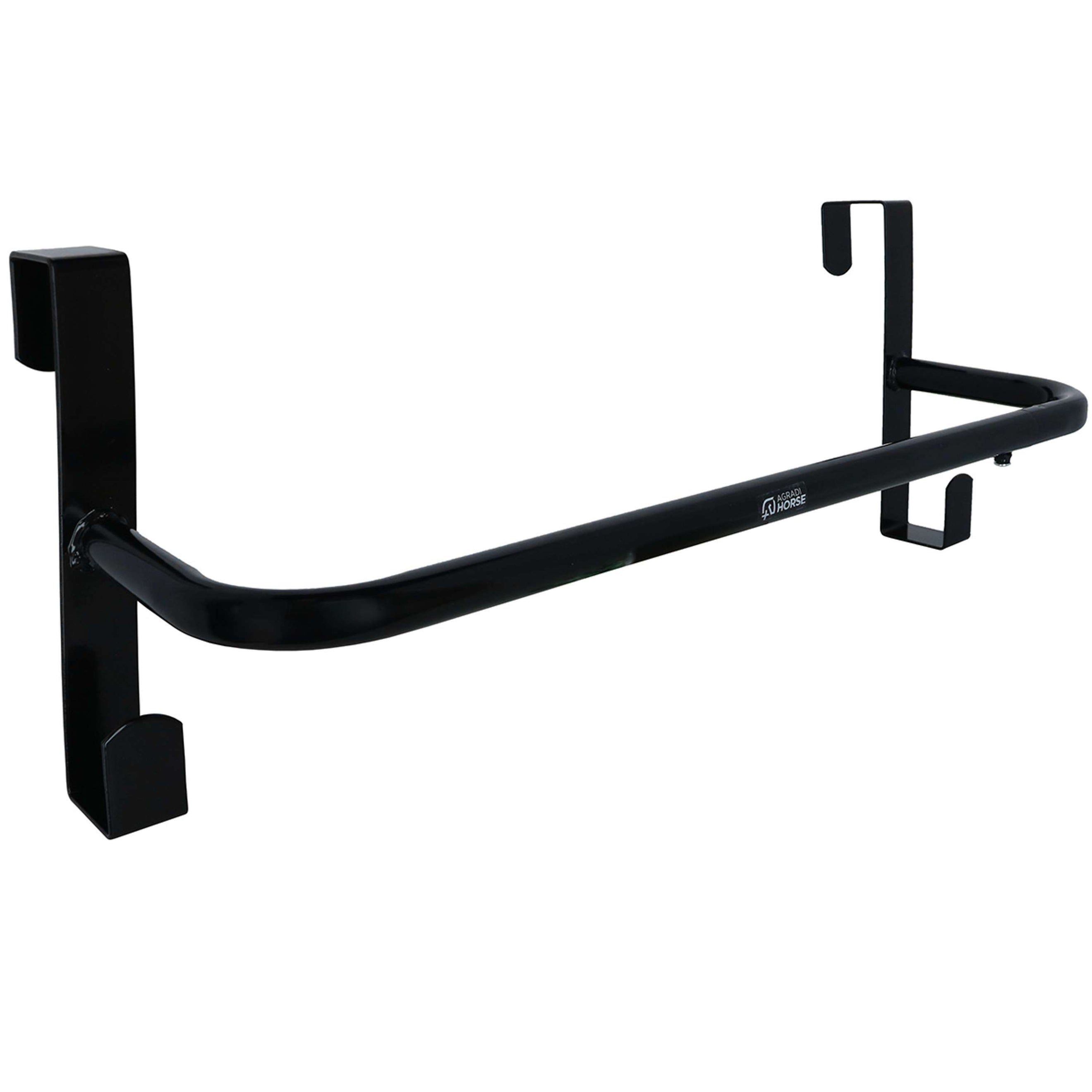 Agradi Horse Râtelier pour Couverture pour Porte Étable Noir Agradi Horse Râtelier pour Couverture pour Porte Étable Noir