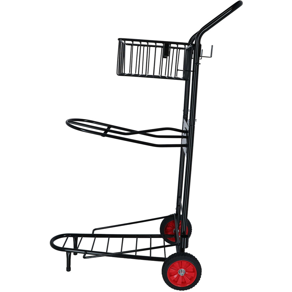 Agradi Horse Chariot Porte-Selle avec Panier Noir