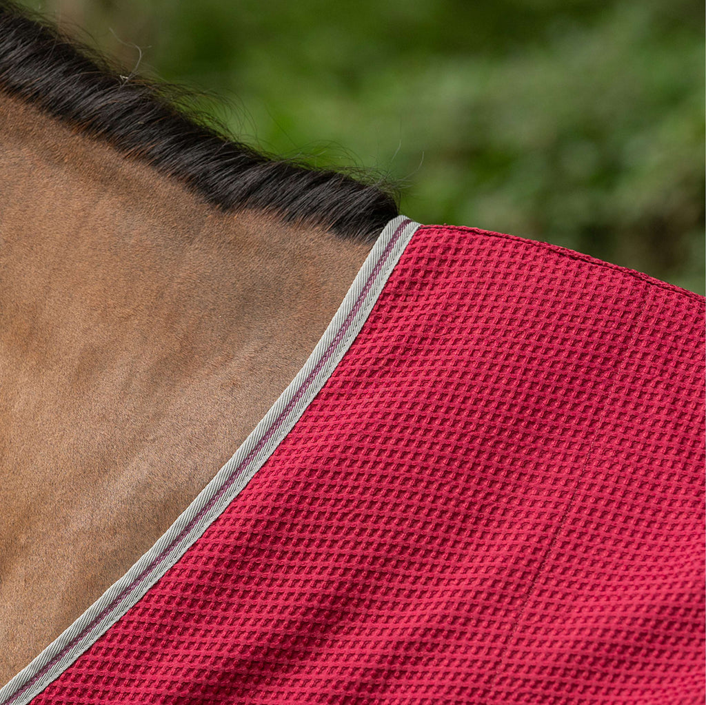 Velder Horsewear Premium Pony Waffle Cooler Rug Mûre Rouge