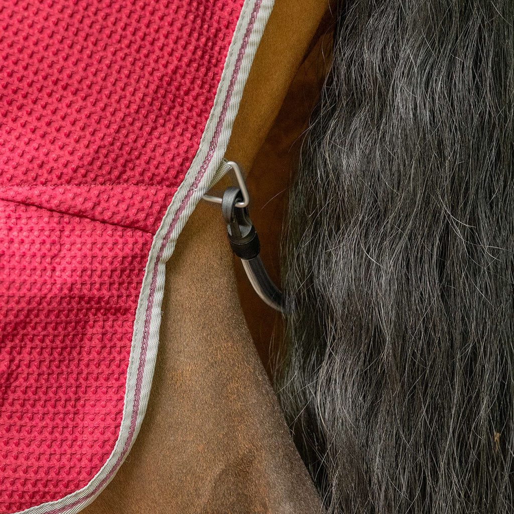 Velder Horsewear Premium Pony Waffle Cooler Rug Mûre Rouge