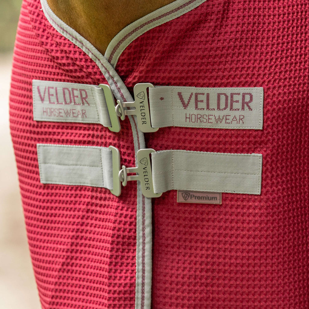 Velder Horsewear Premium Waffle Cooler Rug Mûre Rouge