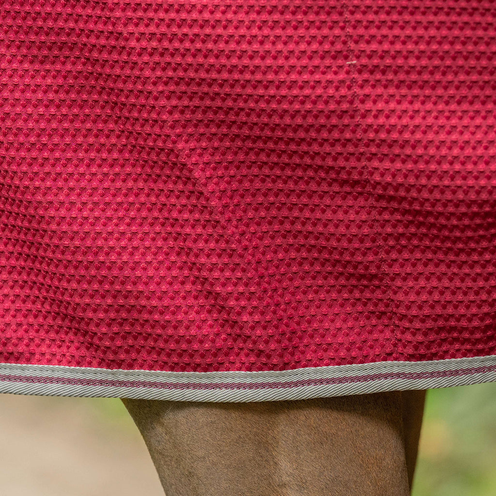 Velder Horsewear Premium Waffle Cooler Rug Mûre Rouge