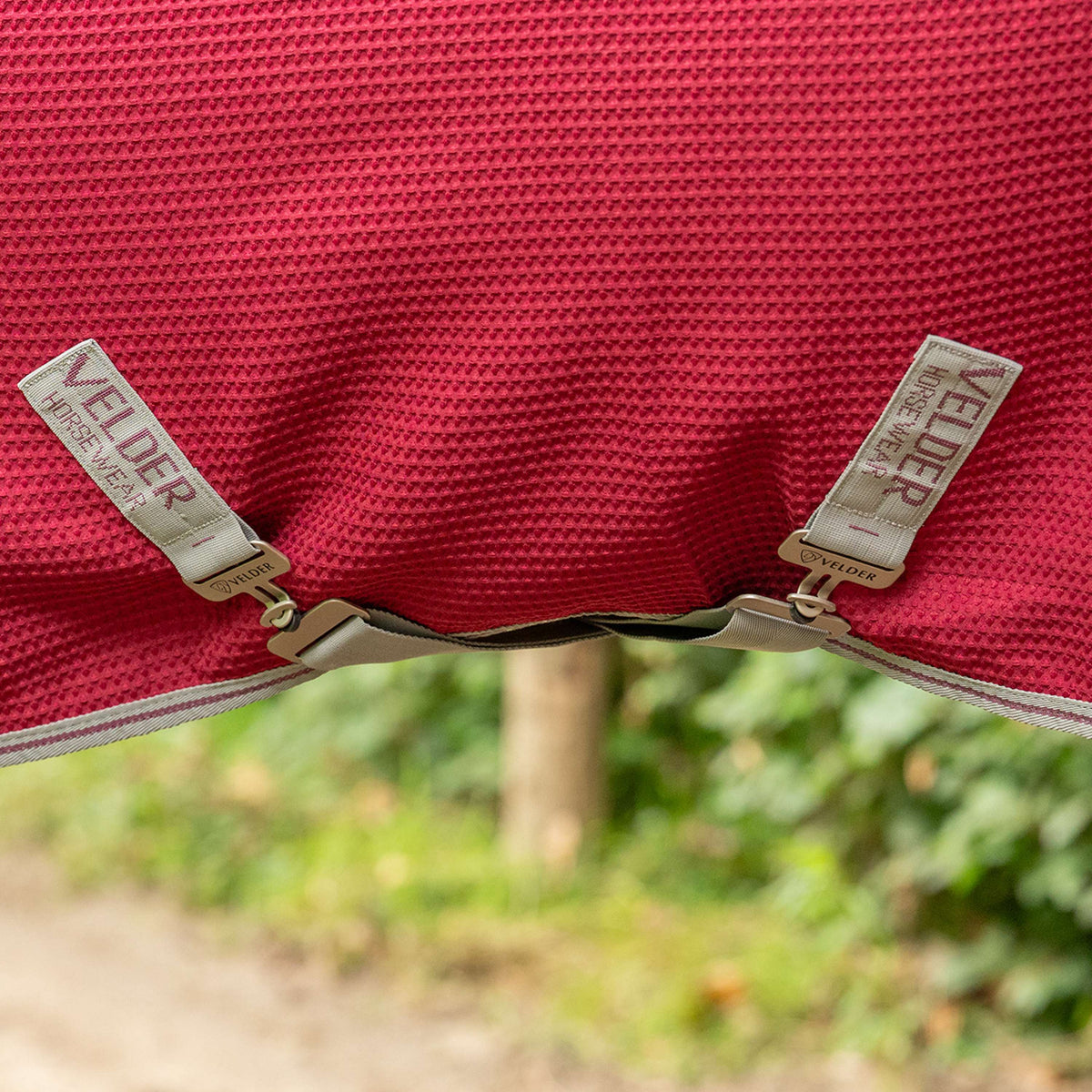 Velder Horsewear Waffle Cooler Rug Mûre Rouge