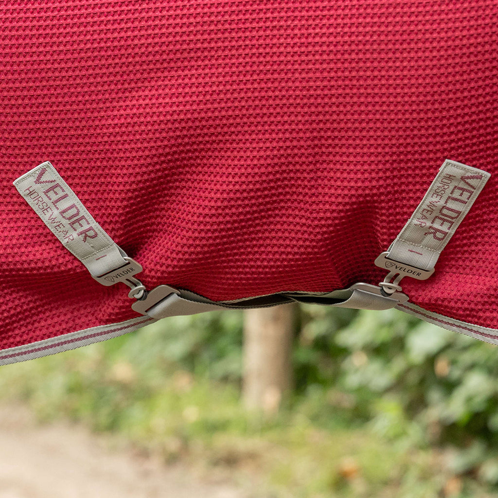 Velder Horsewear Premium Waffle Cooler Rug Mûre Rouge