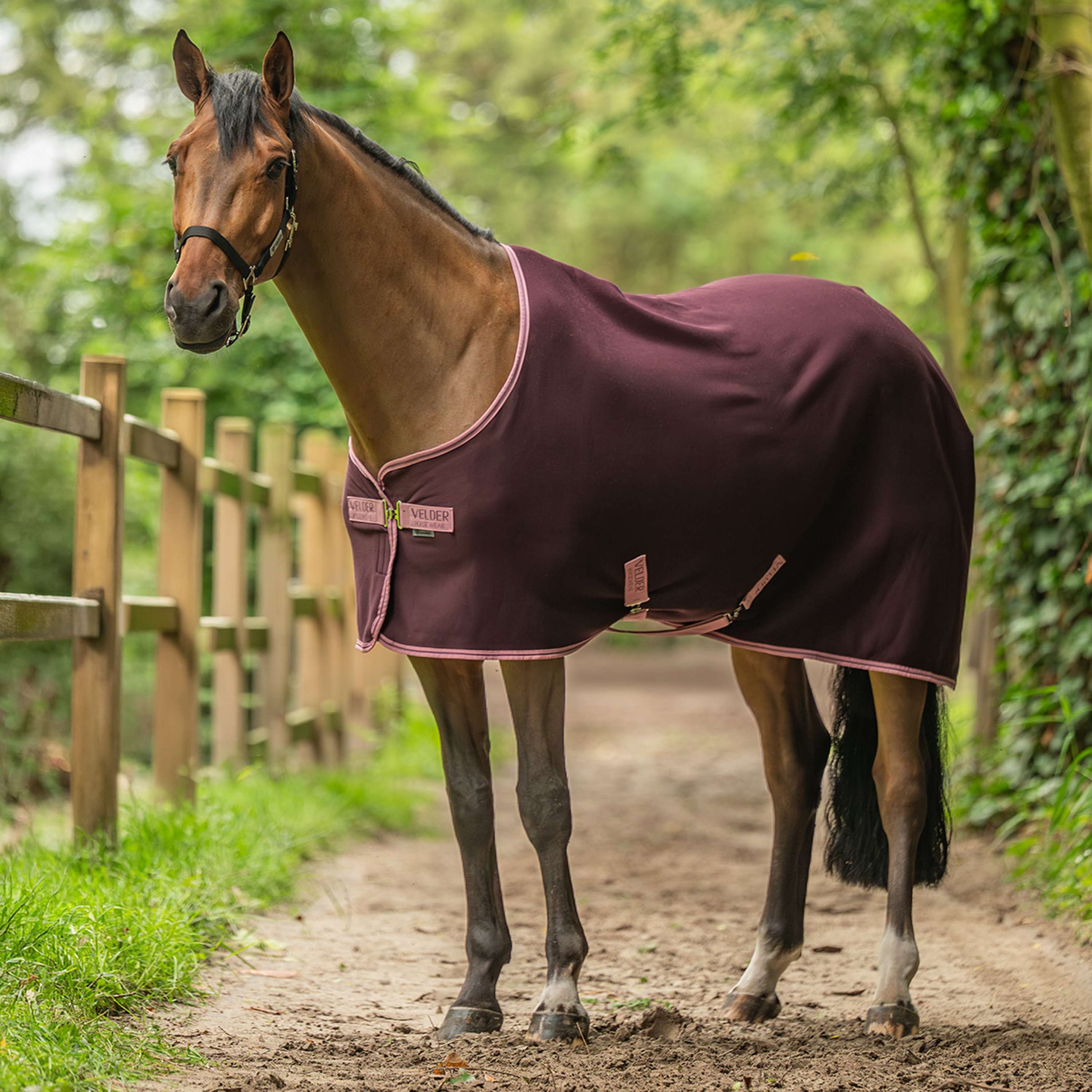 Velder Horsewear Cooler Rug Plum Brown