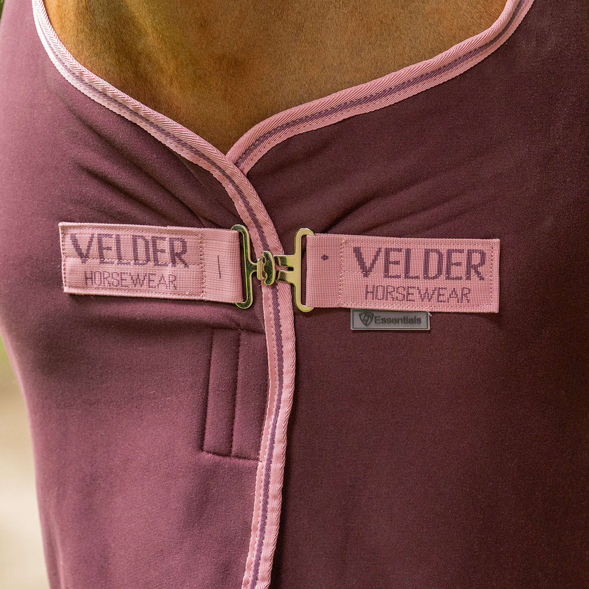 Velder Horsewear Cooler Rug Plum Brown