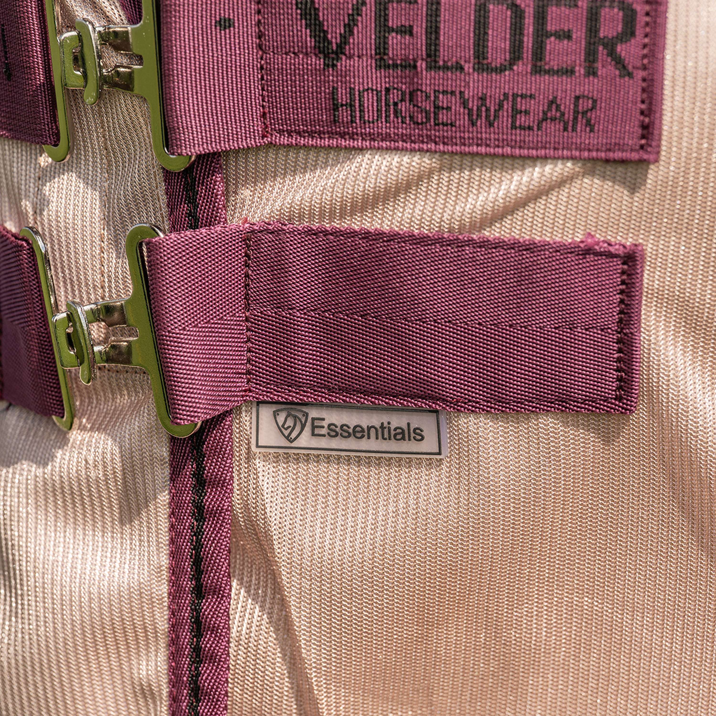 Velder Horsewear Essentials Pony Couverture Anti-Mouches Mesh avec Couvre-cou Earth Grey