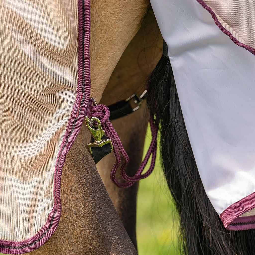 Velder Horsewear Essentials Couverture Anti-Mouches Mesh avec Couvre-cou Earth Grey