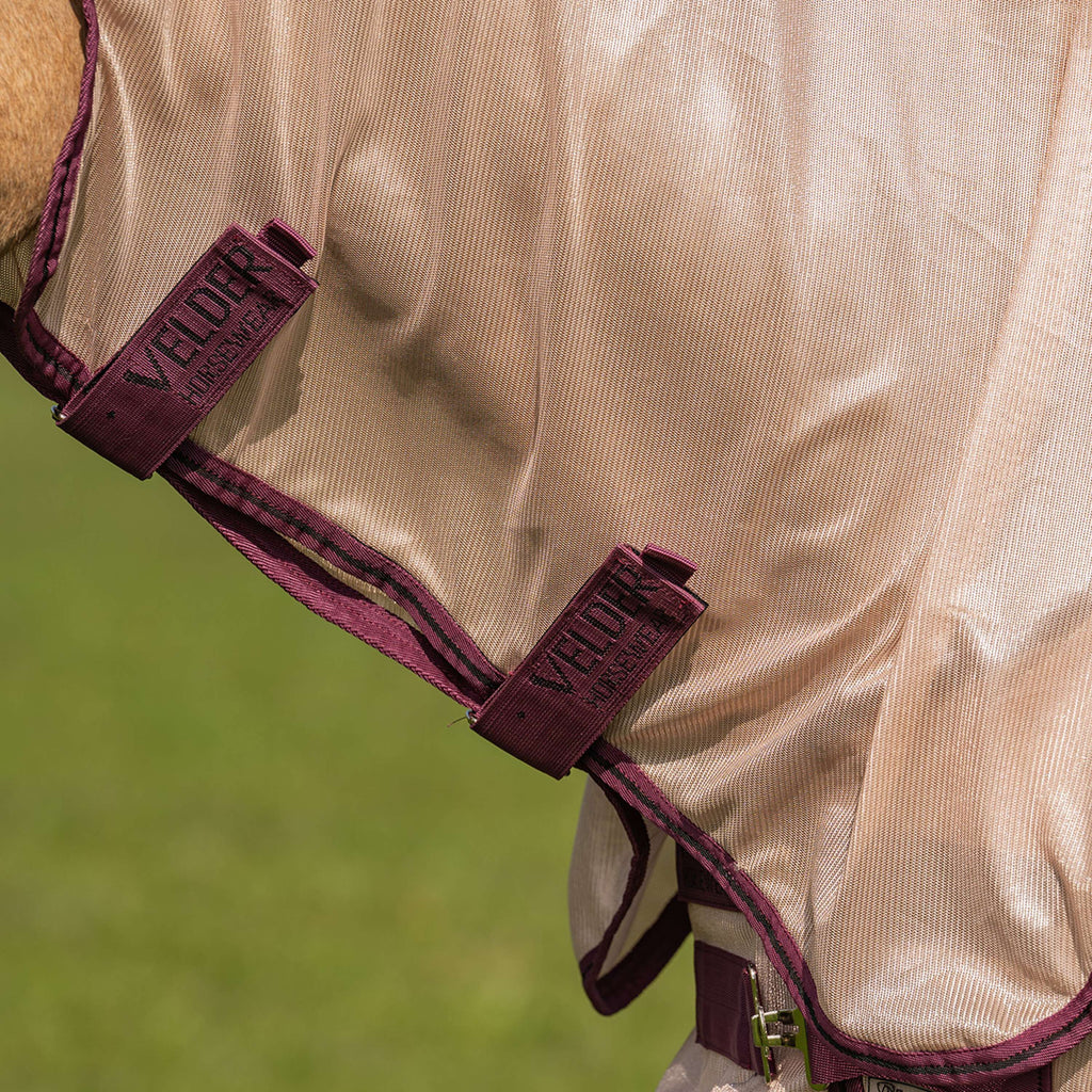 Velder Horsewear Essentials Couverture Anti-Mouches Mesh avec Couvre-cou Earth Grey