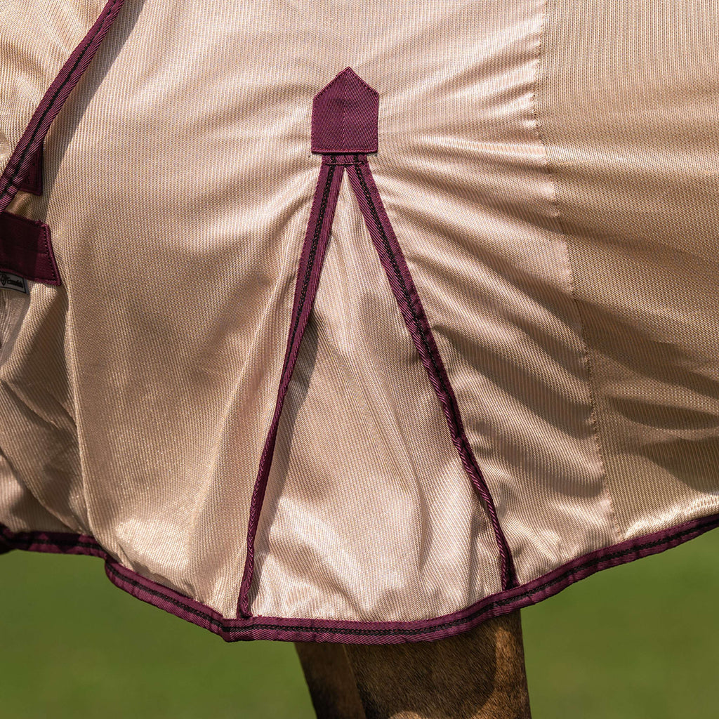 Velder Horsewear Essentials Couverture Anti-Mouches Mesh avec Couvre-cou Earth Grey