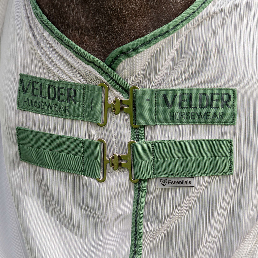 Velder Horsewear Essentials Couverture Anti-Mouches Mesh avec Couvre-cou Argent