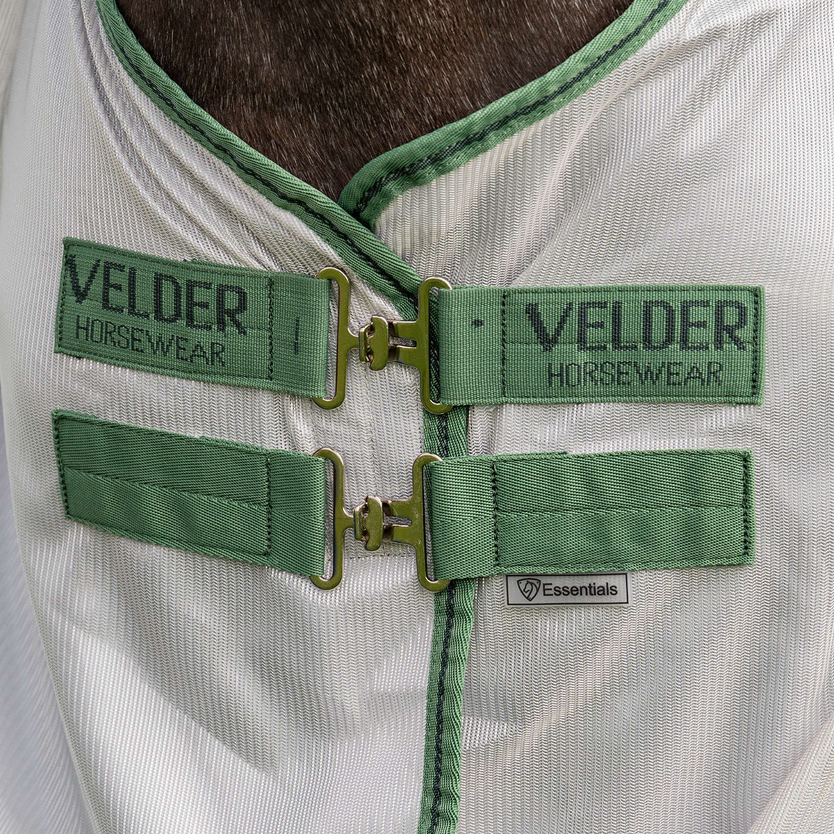 Velder Horsewear Couverture Anti-Mouches Mesh avec Couvre-cou Argent
