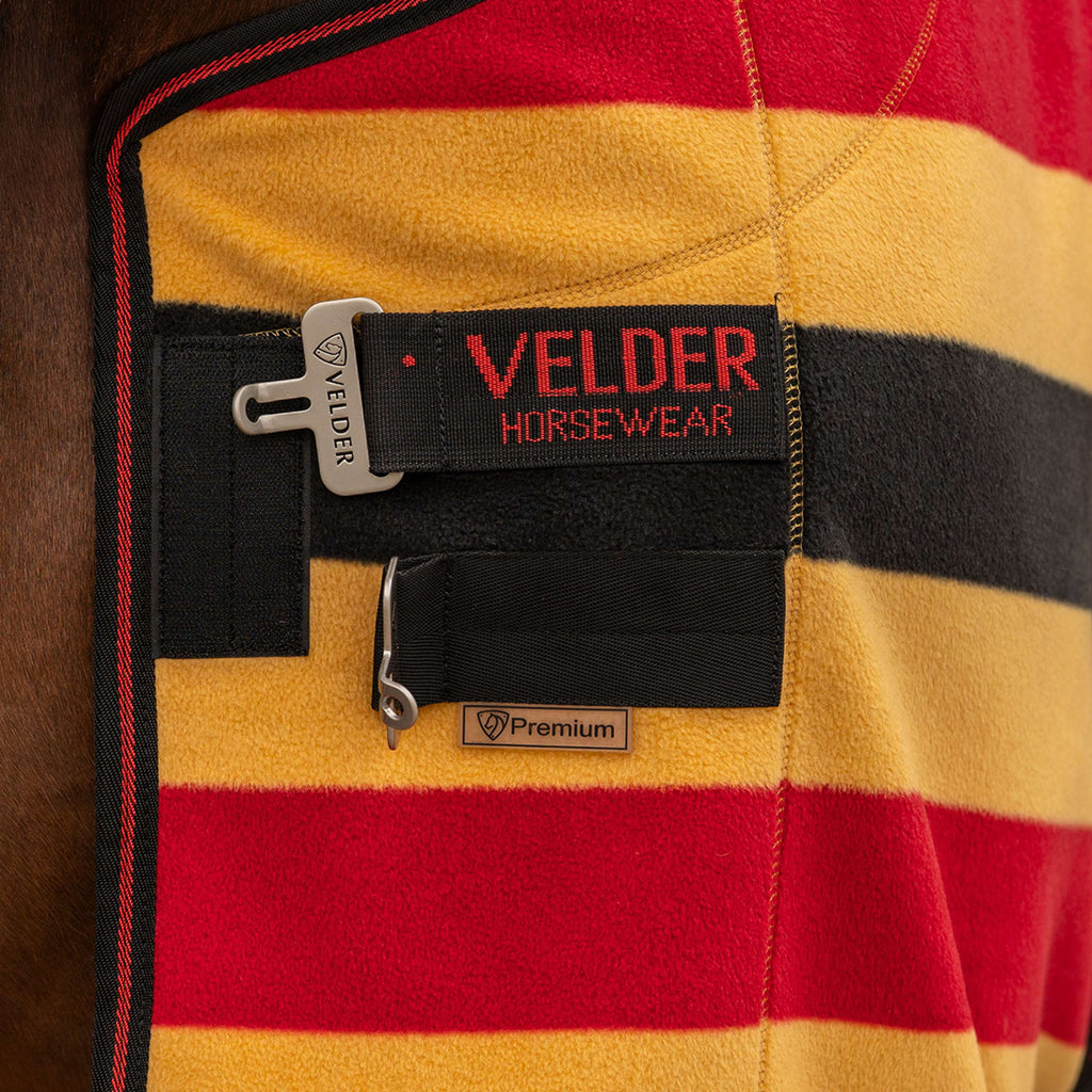 Velder Horsewear Premium Pony Deluxe Fleece Cooler Rug Noir/Jaune