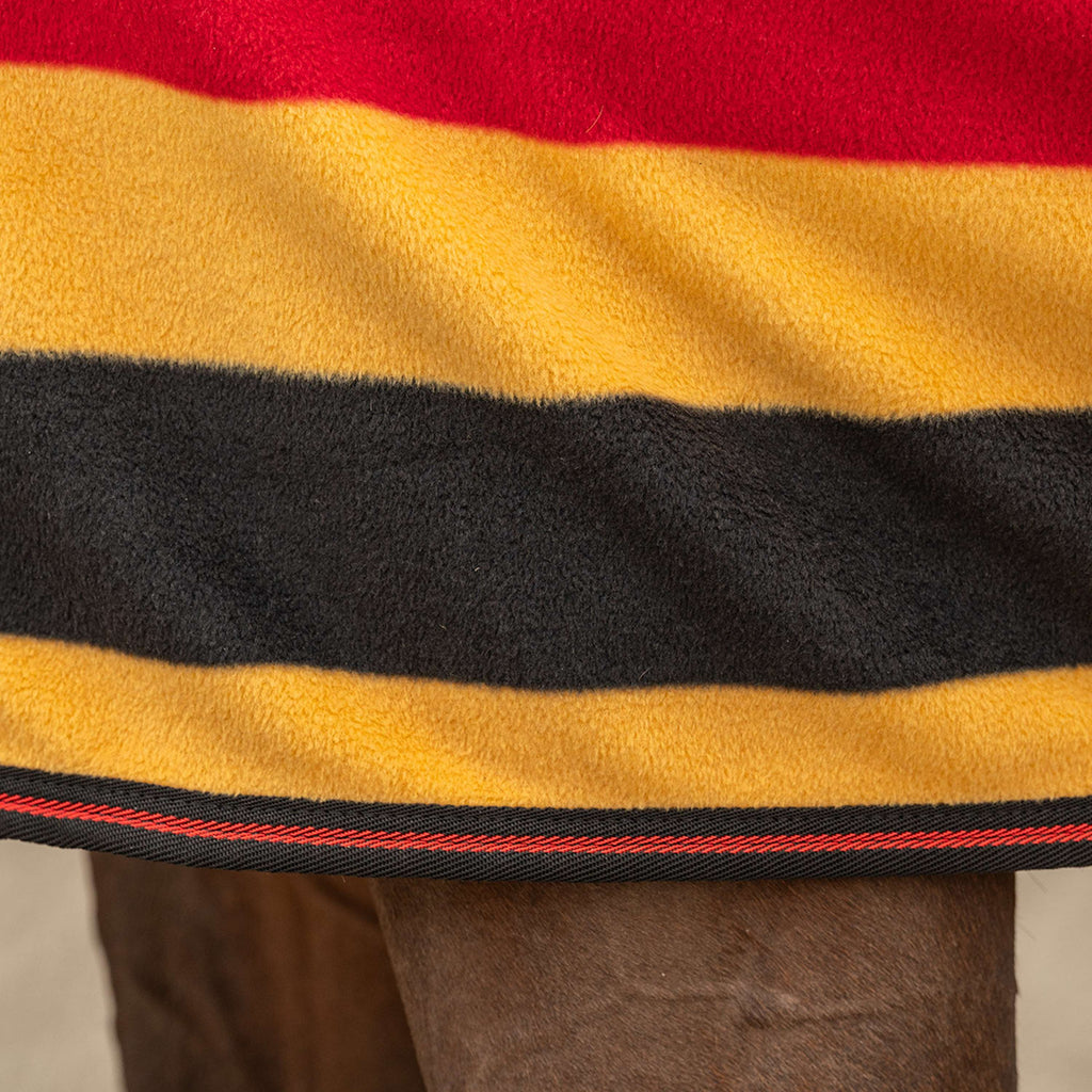 Velder Horsewear Premium Deluxe Fleece Cooler Rug Noir/Jaune