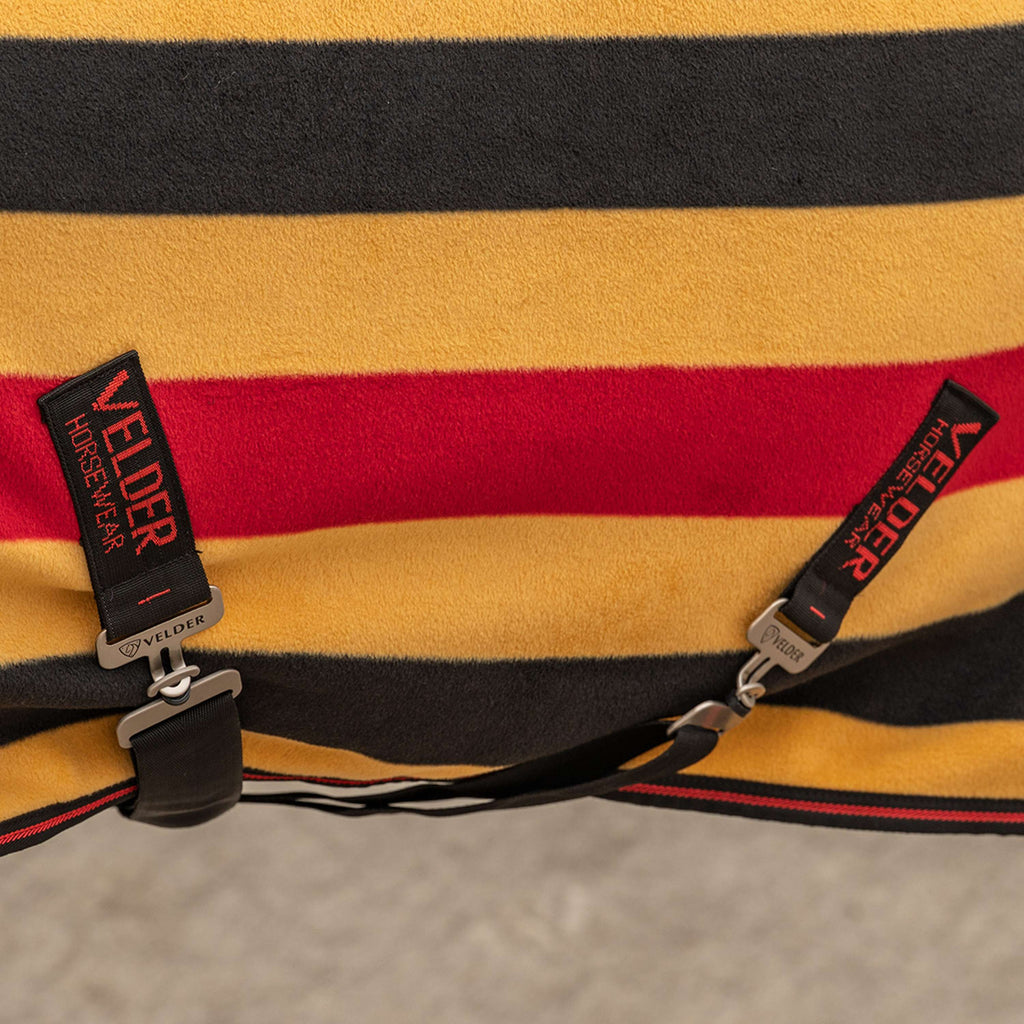 Velder Horsewear Premium Deluxe Fleece Cooler Rug Noir/Jaune