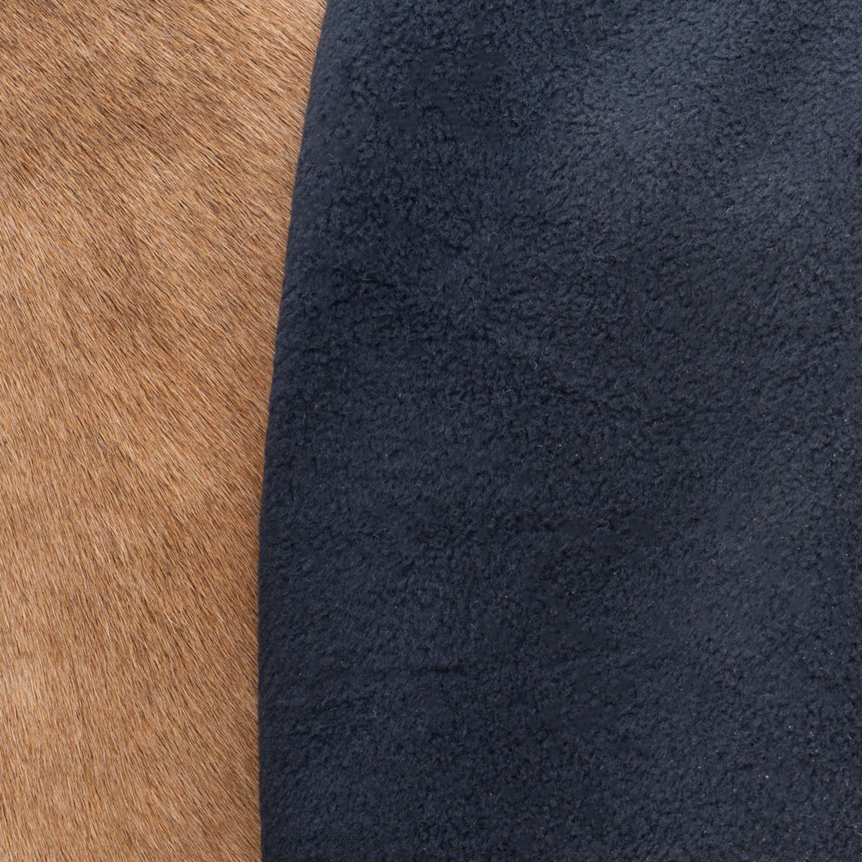 Velder Horsewear Premium Pony Fleece Cooler with Collar Navy Check