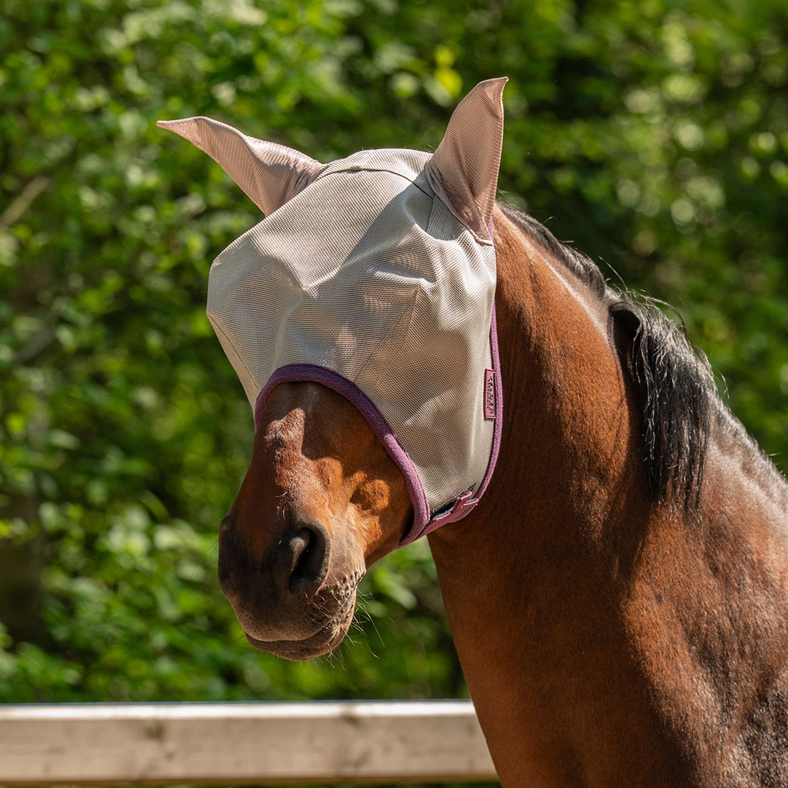 Velder Horsewear Masque Anti-Mouches avec Oreilles Sand Stone
