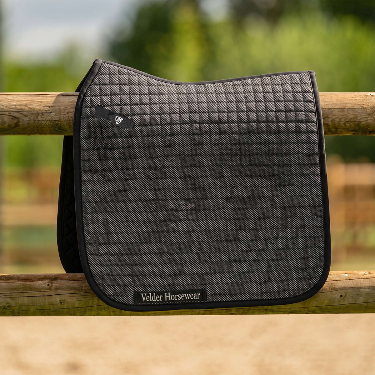 Velder Horsewear Premium Tapis de Selle Bamboo Dressage Noir