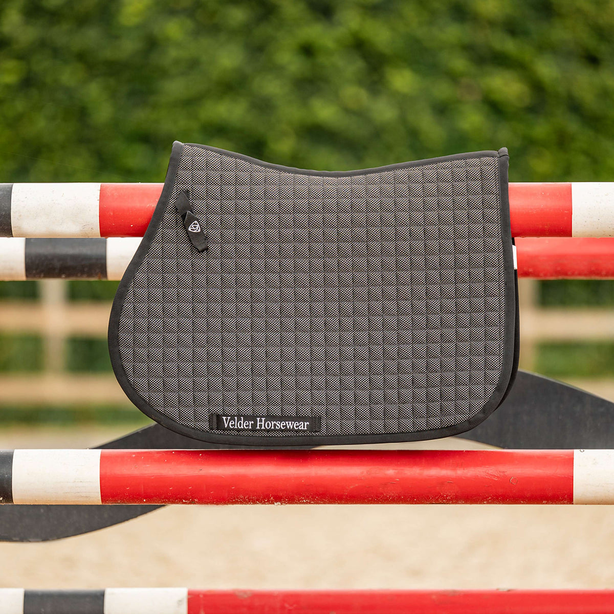 Velder Horsewear Premium Tapis de Selle Bamboo de Saut Noir