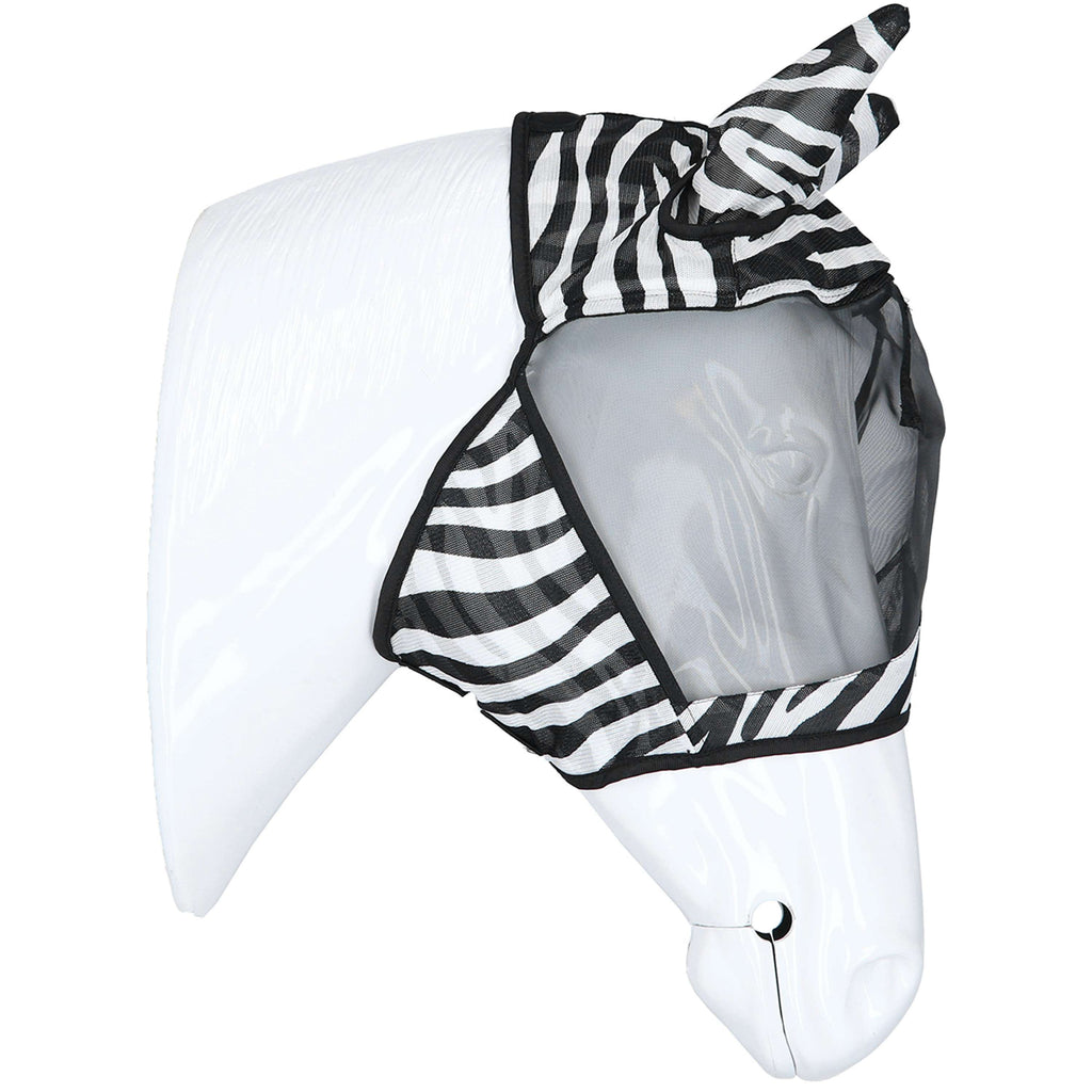 Velder Horsewear Essentials Masque Anti-Mouches Zebra avec Oreilles Noir/Blanc