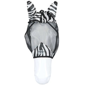 Velder Horsewear Essentials Masque Anti-Mouches Zebra avec Oreilles Noir/Blanc