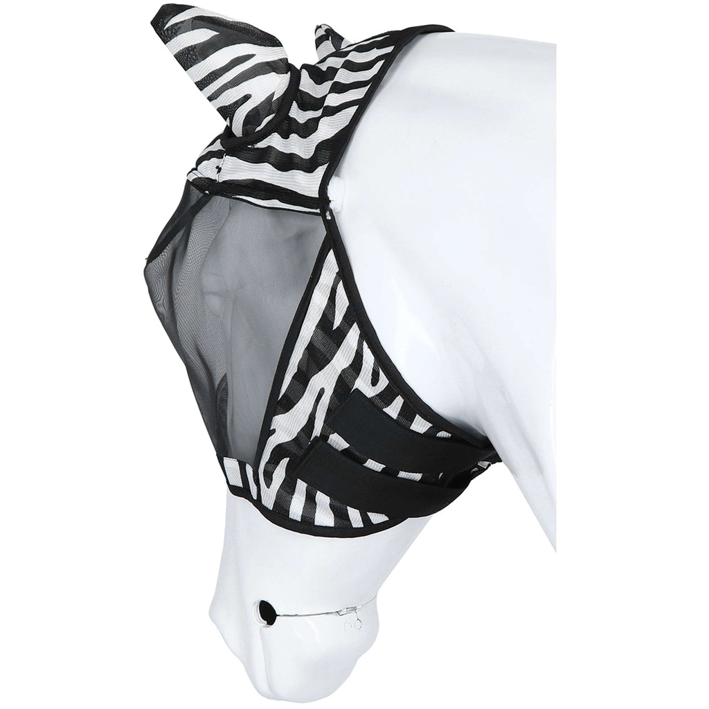 Velder Horsewear Essentials Masque Anti-Mouches Zebra avec Oreilles Noir/Blanc