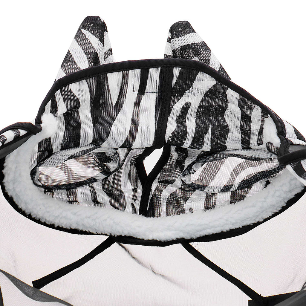 Velder Horsewear Essentials Masque Anti-Mouches Zebra avec Oreilles Noir/Blanc