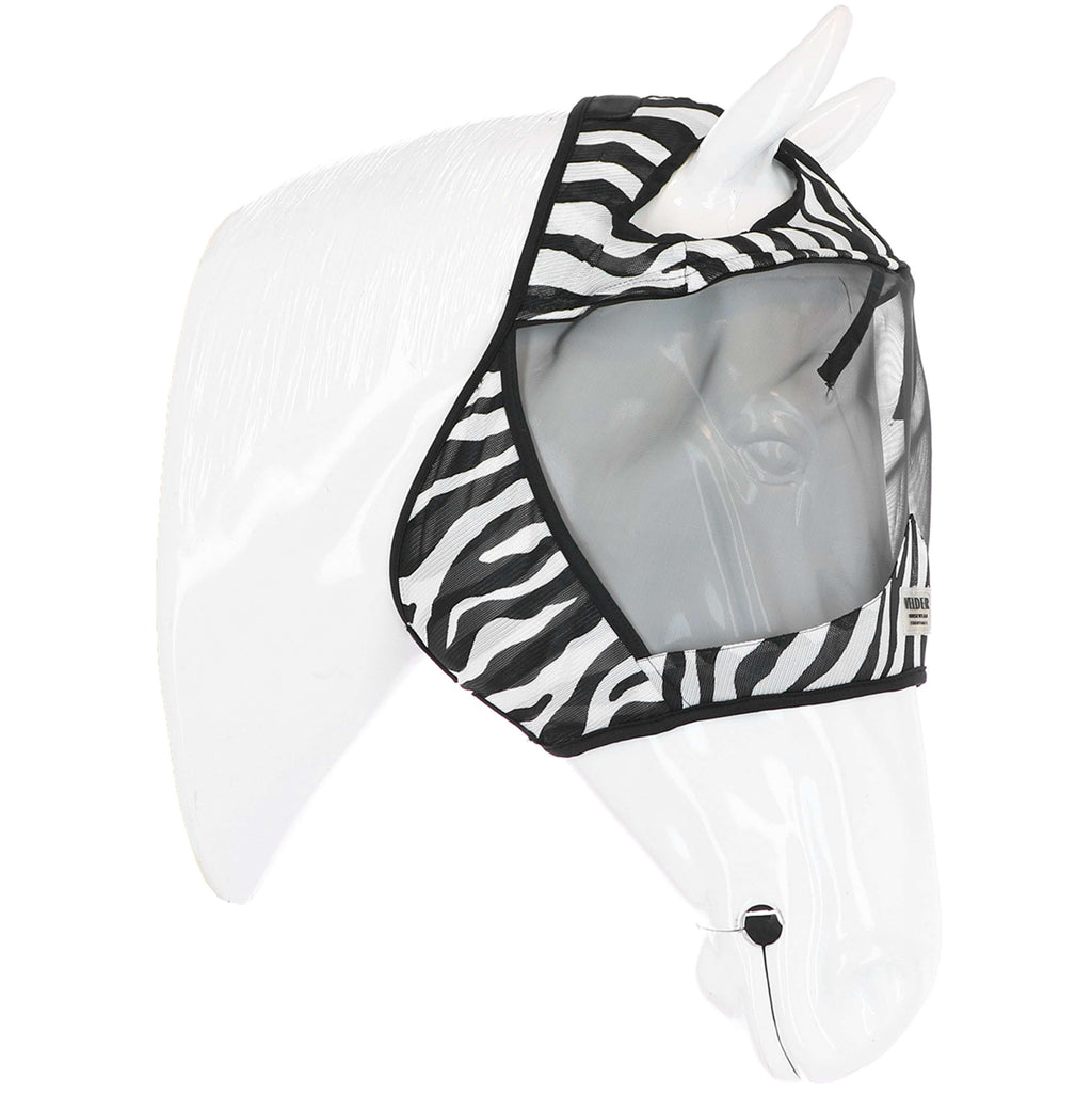 Velder Horsewear Essentials Masque Anti-Mouches Zebra sans Oreilles Noir/Blanc