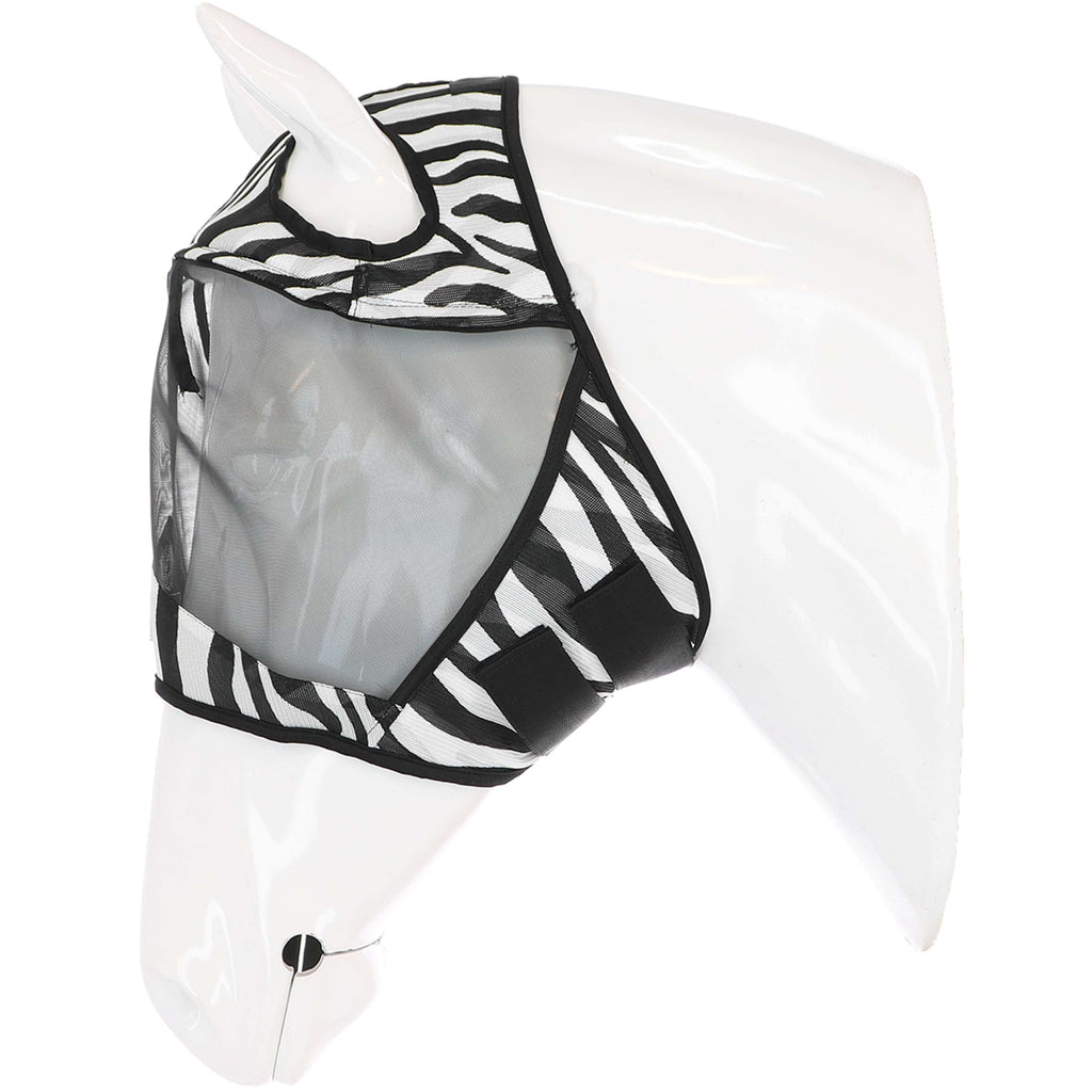 Velder Horsewear Essentials Masque Anti-Mouches Zebra sans Oreilles Noir/Blanc