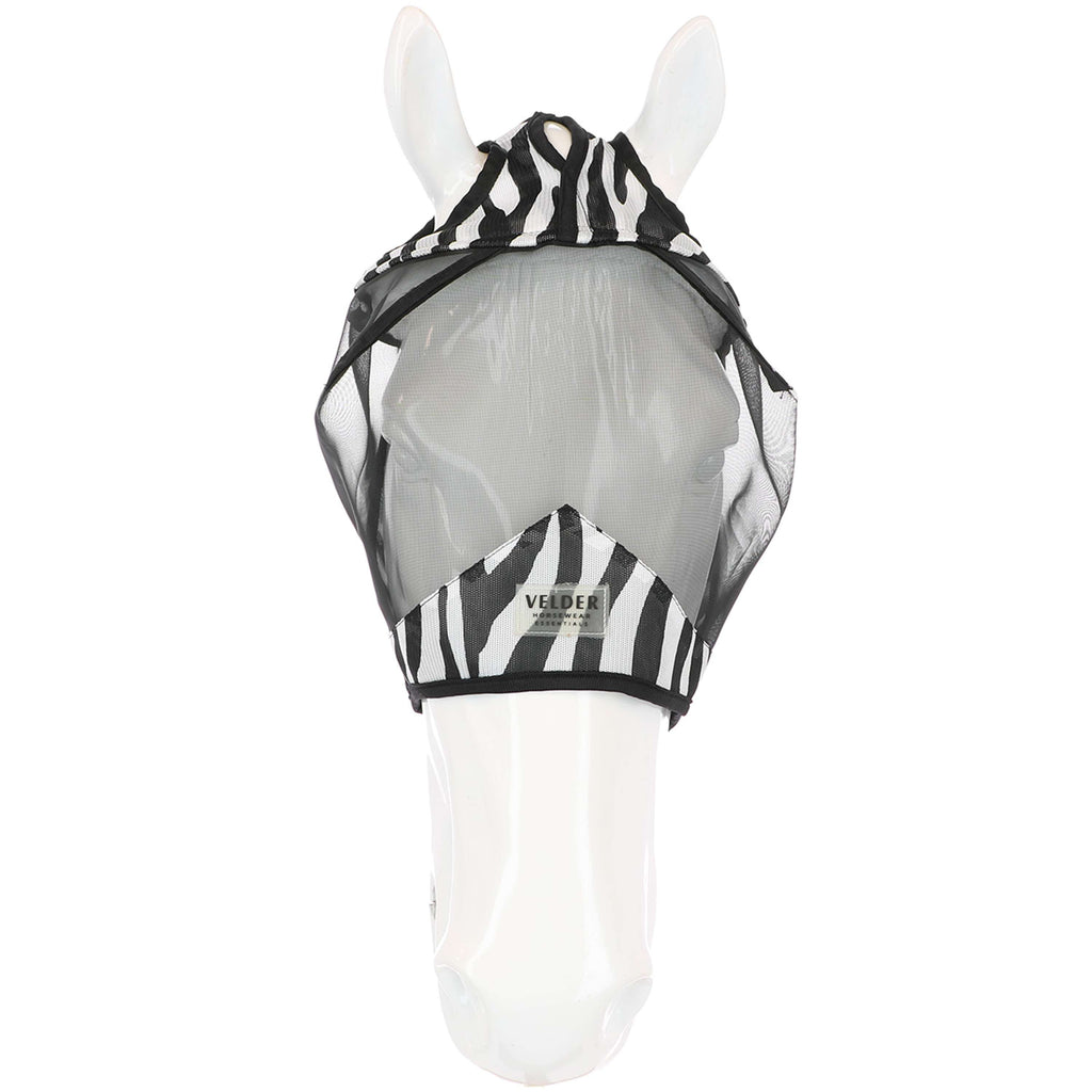 Velder Horsewear Essentials Masque Anti-Mouches Zebra sans Oreilles Noir/Blanc