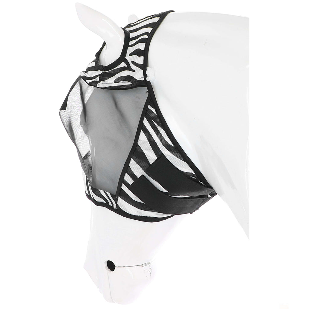 Velder Horsewear Essentials Masque Anti-Mouches Zebra sans Oreilles Noir/Blanc