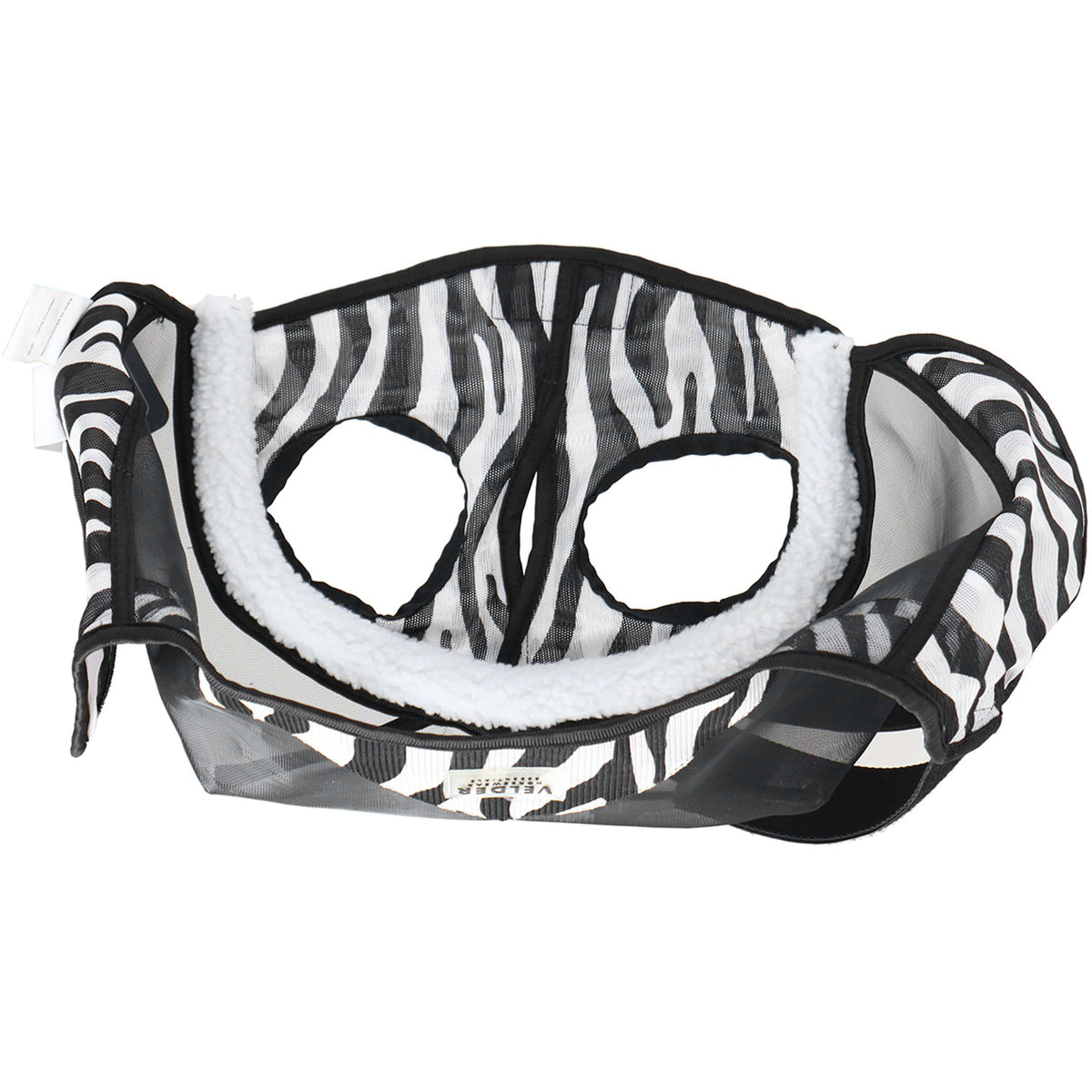 Velder Horsewear Essentials Masque Anti-Mouches Zebra sans Oreilles Noir/Blanc
