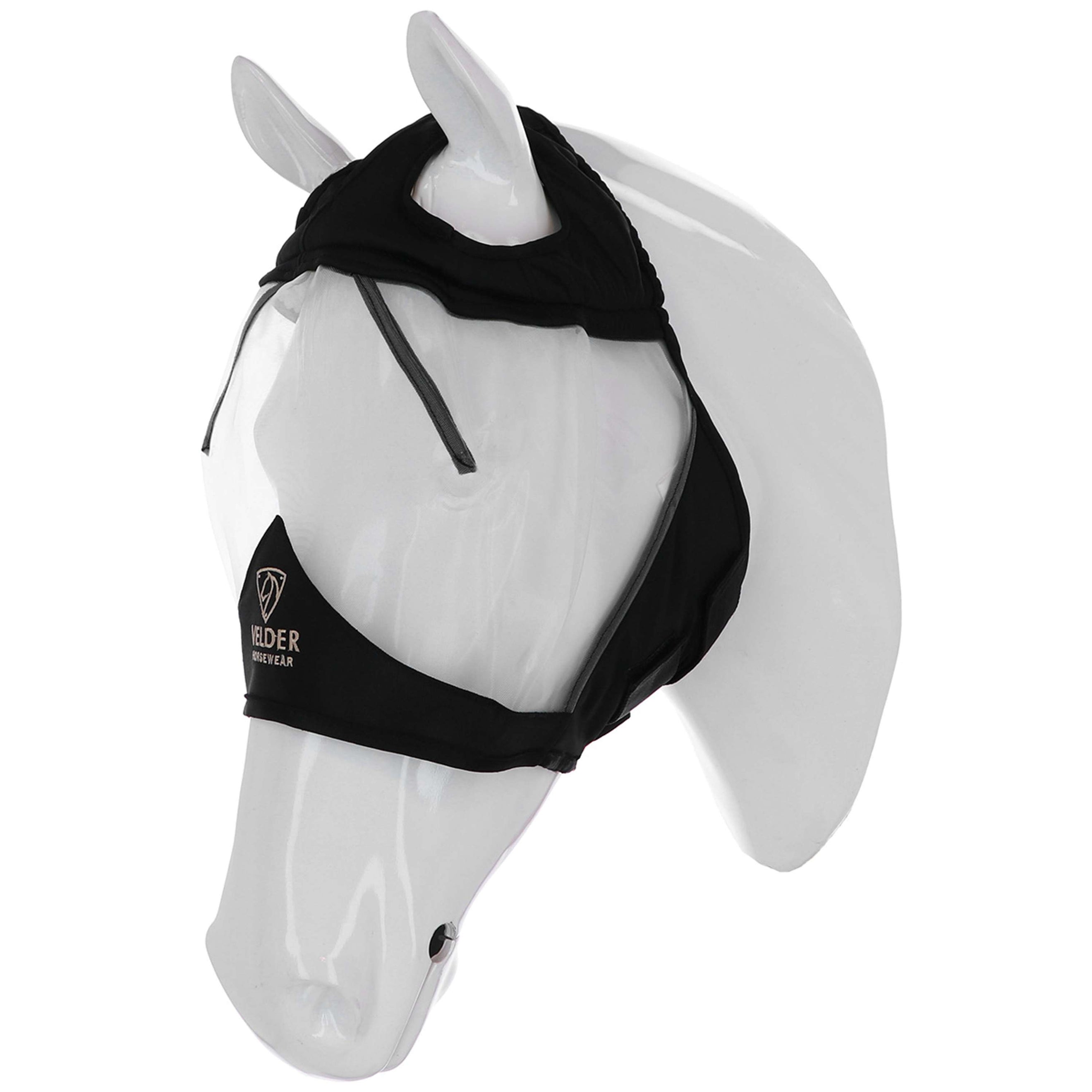Velder Horsewear Premium Masque Anti-Mouches sans Oreilles Noir