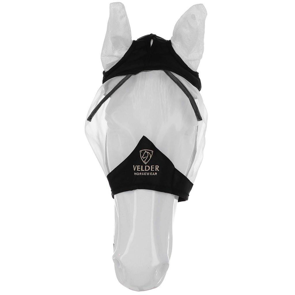 Velder Horsewear Premium Masque Anti-Mouches avec Oreilles Noir