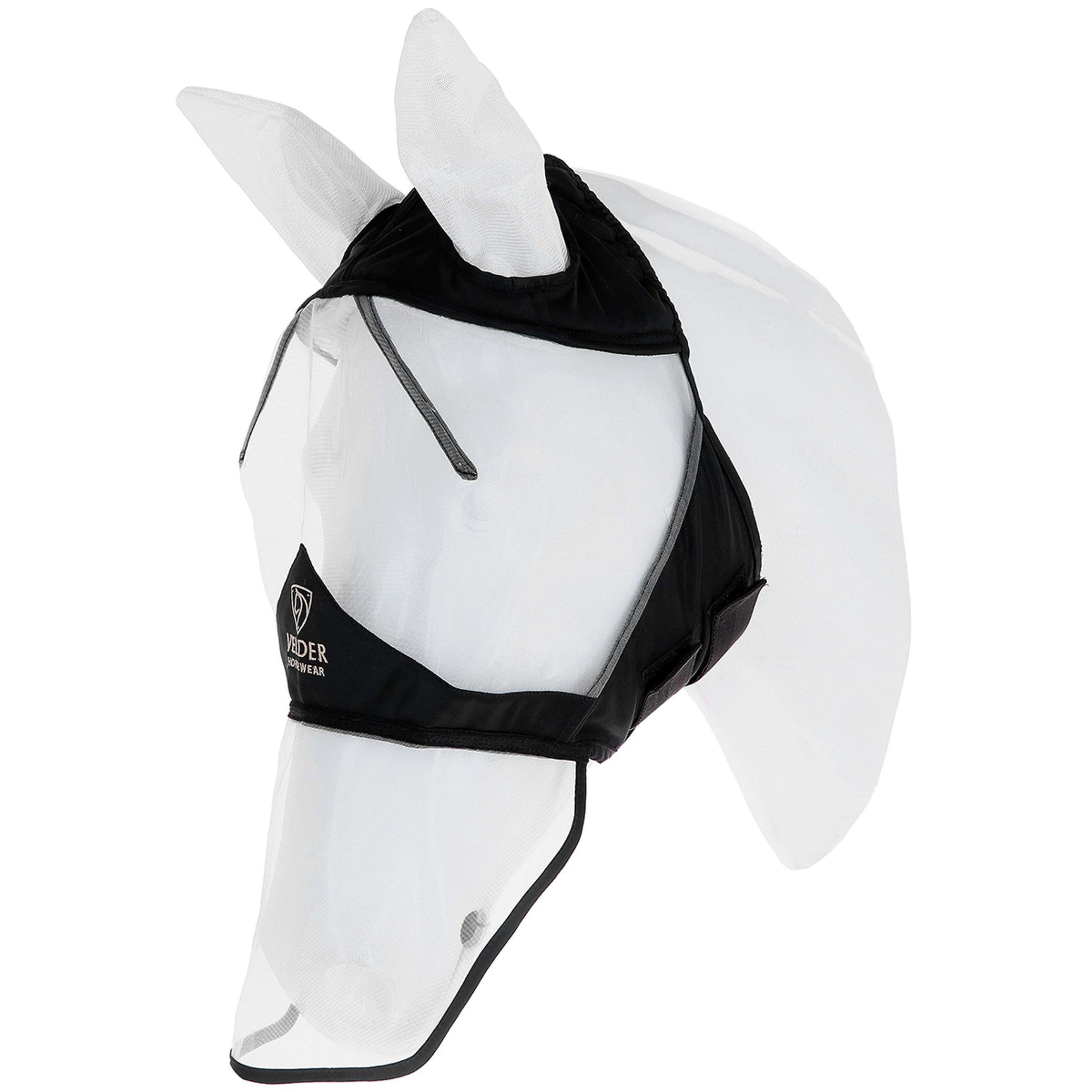 Velder Horsewear Premium Masque Anti-Mouches avec Oreilles et Nez Noir