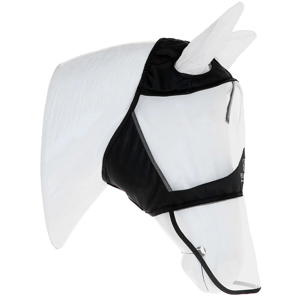 Velder Horsewear Premium Masque Anti-Mouches avec Oreilles et Nez Noir