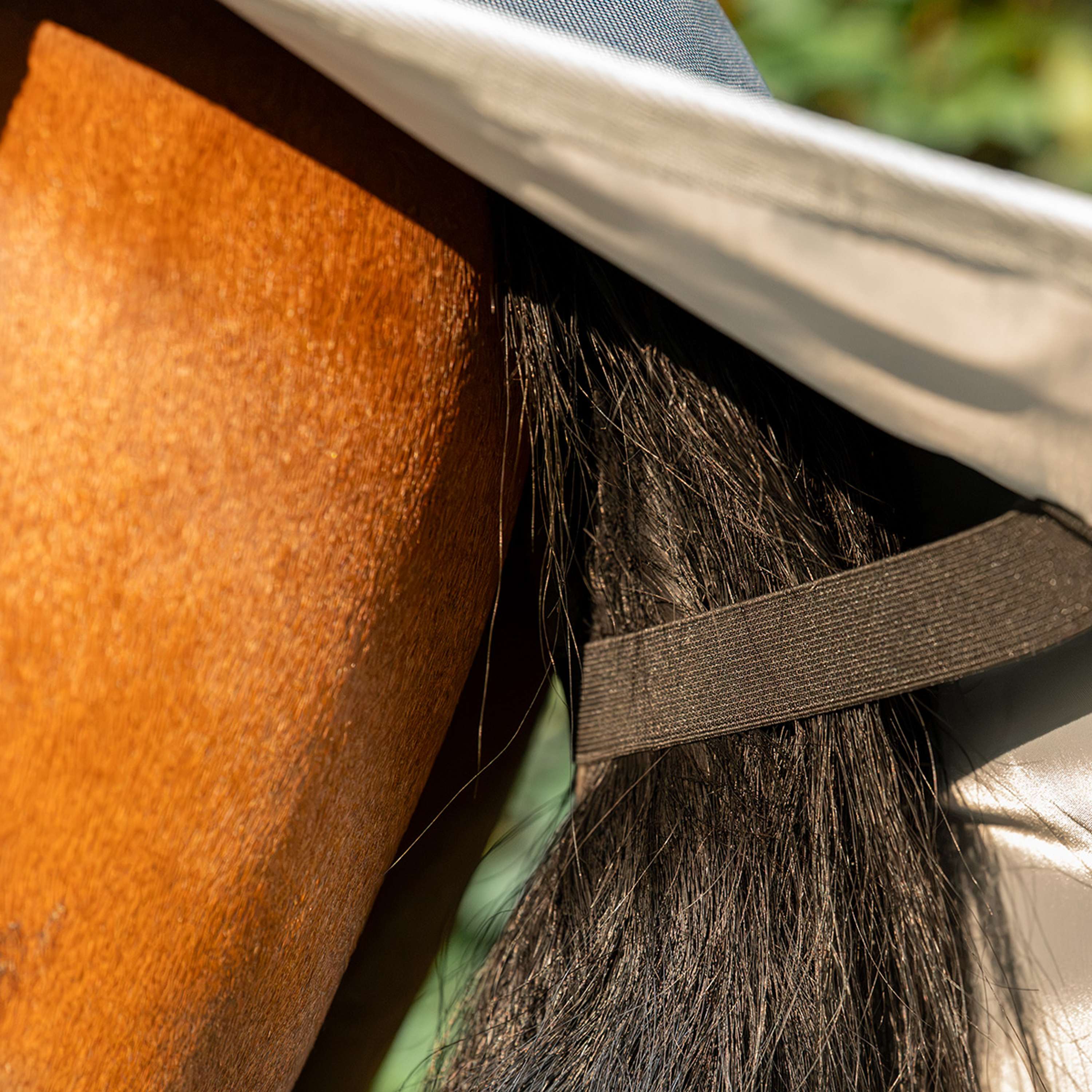 Velder Horsewear Premium Pony Couverture Anti-Mouches Rainless Summer Navy/Field Grey