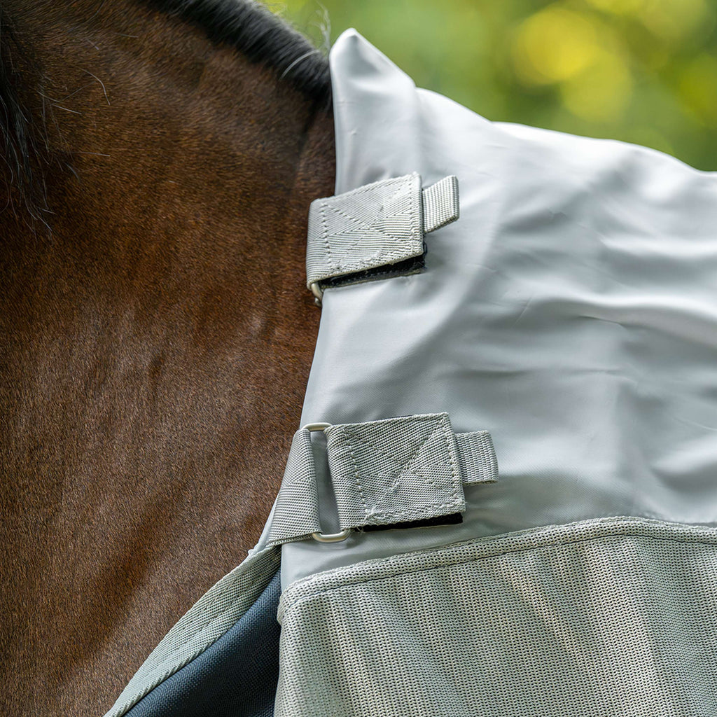 Velder Horsewear Premium Pony Couverture Anti-Mouches Rainless Summer Navy/Field Grey